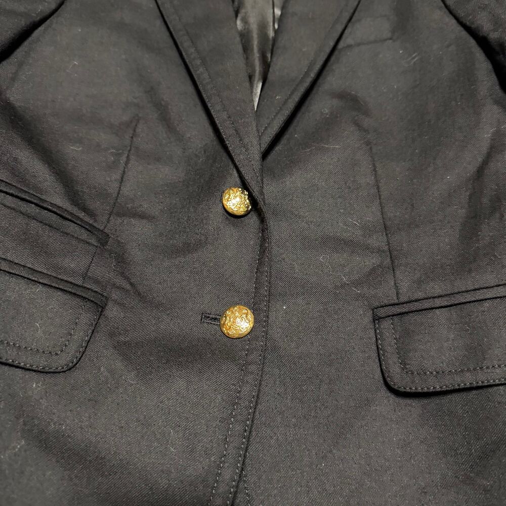 J.Crew Schoolboy Blazer Womens 0 Wool Gold Button Preppy Quiet Luxury - Picture 2 of 11